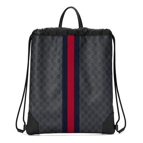 gucci men's backpacks|gucci drawstring backpack for men.